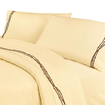 Cream Barbwire Sheet Sets (7694488371432)