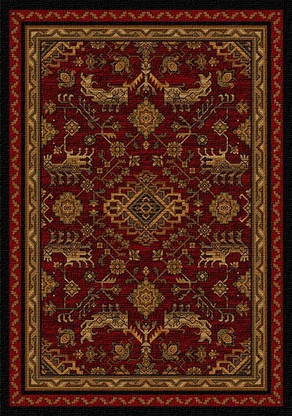 Cross Canyon Red Area Rug (7694488895720)