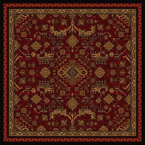 Cross Canyon Red Area Rug (7694488895720)