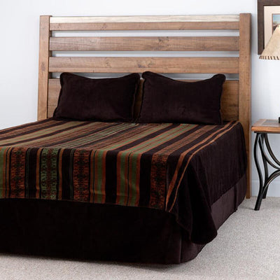 Dark Chocolate Stripe Bedspread (7694490042600)