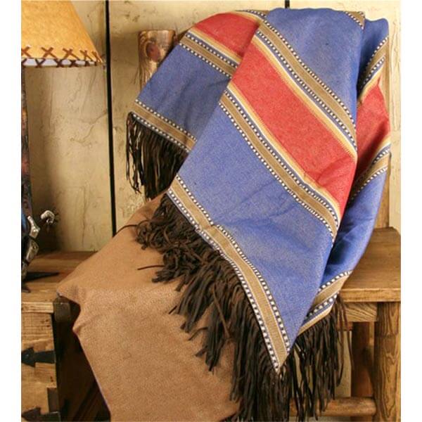 Denim Western Throw (7689299329256)