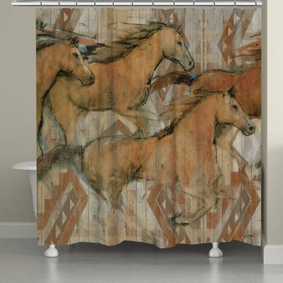 Desert Ponies Shower Curtain (7689300181224)