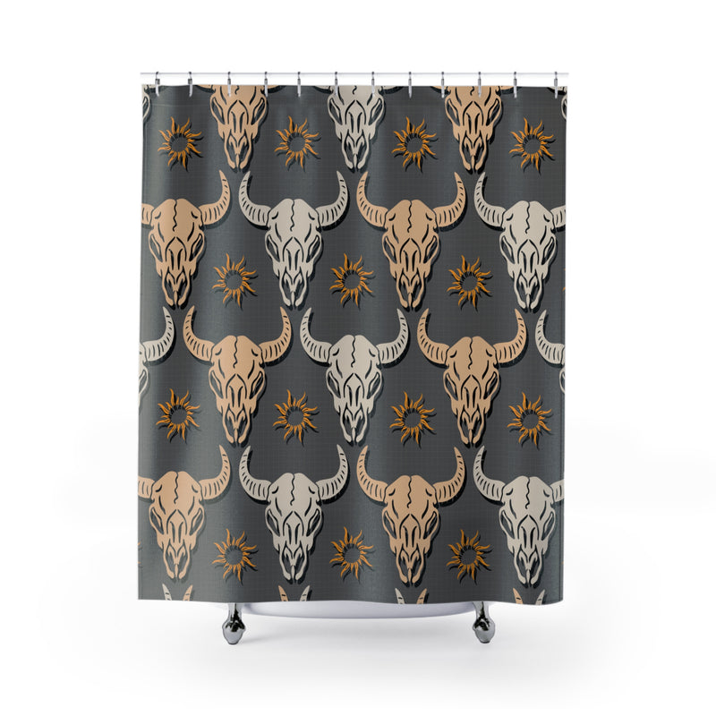 Western Skull Shower Curtain