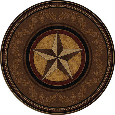 Gilded Star 8' Round Rug (7689312108776)