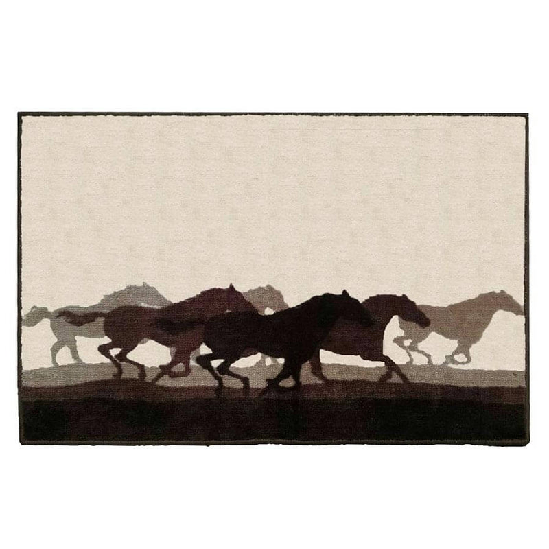 Horse Shadows Bath Mat (7689316663528)