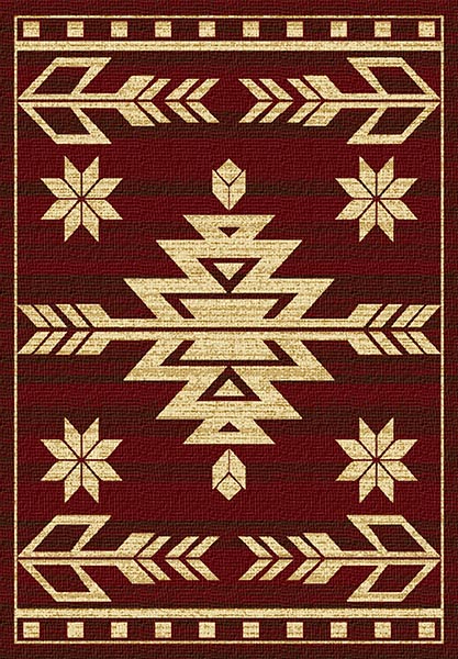 Kaibab Red Southwestern Area Rug (7694548467944)