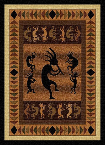 Kokopelli Dance Area Rug (7689319121128)