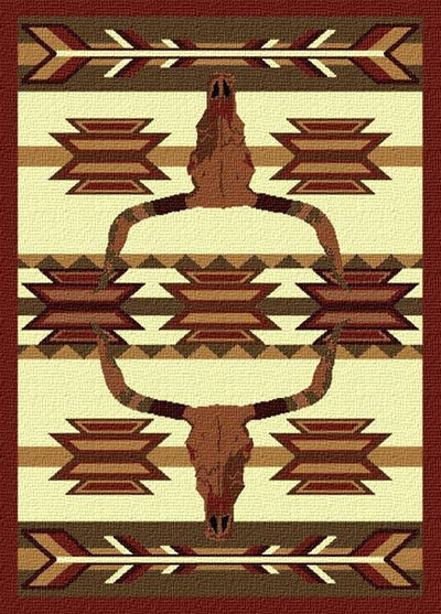 Longhorn Arrow Area Rug (7689326199016)