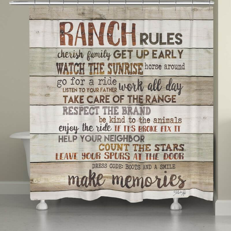 Ranch Advice Shower Curtain (7689348186344)