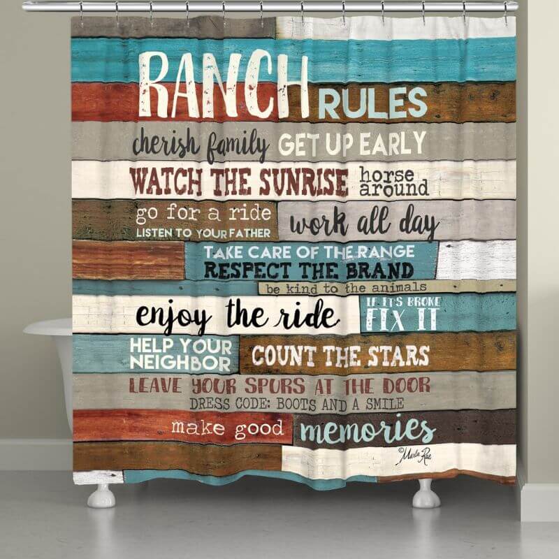 Ranch Inspiration Shower Curtain (7689348382952)