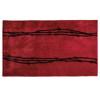 Red Barbwire Bath Mat (7689349169384)