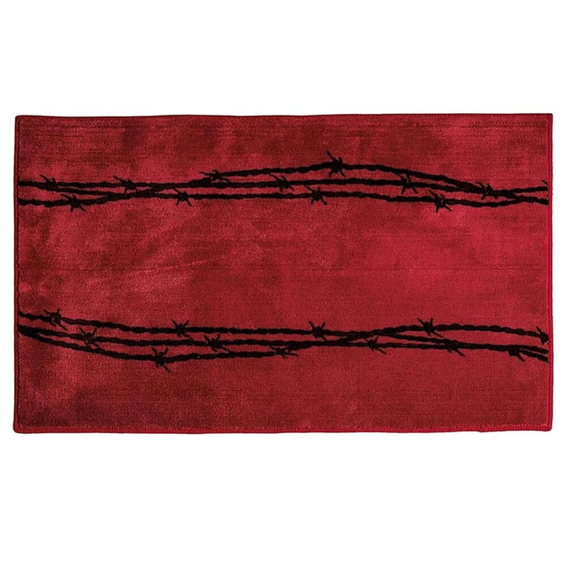 Red Barbwire Bath Mat (7689349169384)