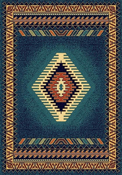 Saguaro Blue Area Rug (7694650147048)