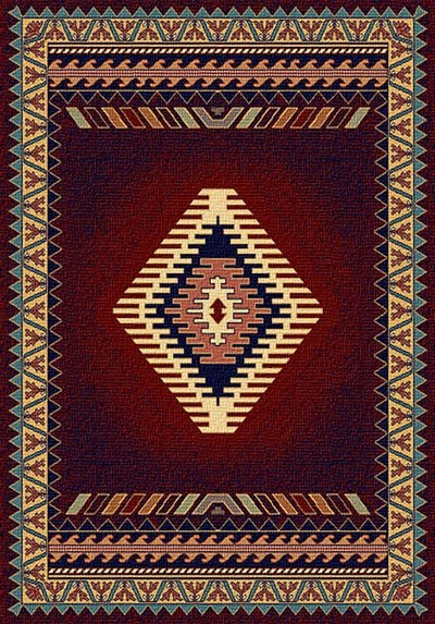 Saguaro Burgundy Area Rug (7694650343656)