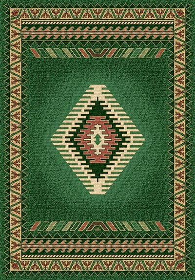 Saguaro Green Area Rug (7694650605800)