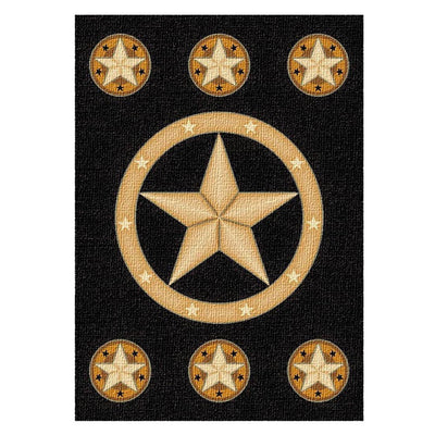 San Angelo Star Black Western Rug (7694652276968)