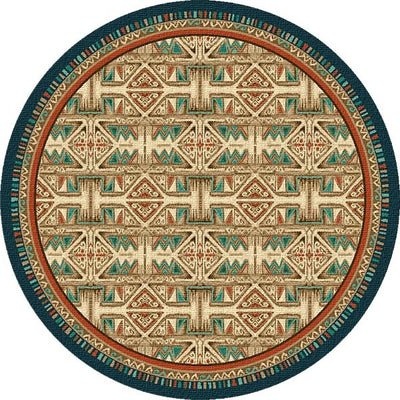 Santa Rosa Teal Area Rug (7694656798952)