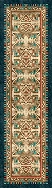 Santa Rosa Teal Area Rug (7694656798952)