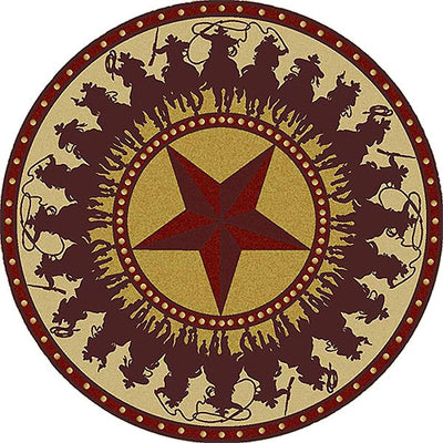 Sheriff's Posse 8' Round Rug (7689359884520)