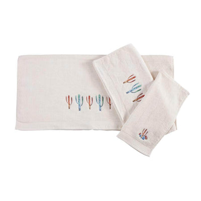 Southwest Cactus Ivory Bath Towel Set (7689362014440)