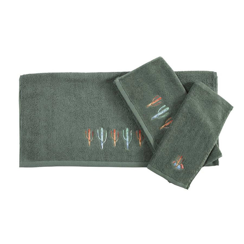 Southwest Cactus Turquoise Bath Towel Set (7689362079976)