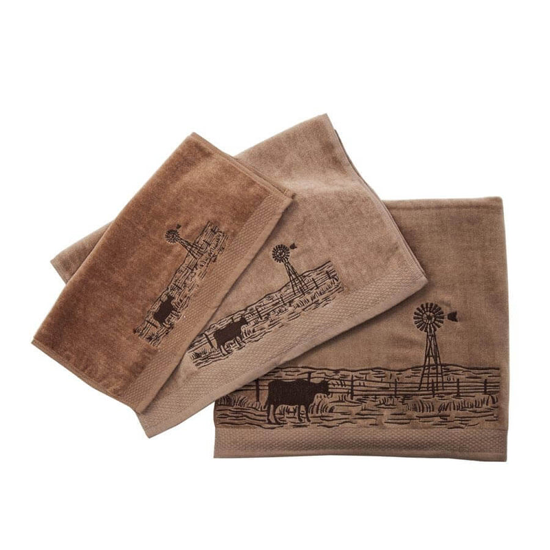 The Ranch Mocha Bath Towel Set (7689367421160)