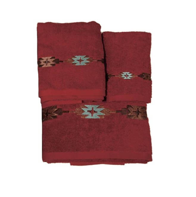 Tularosa Southwest Red Bath Towel Set (7689371418856)