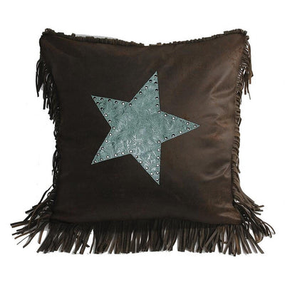 Turquoise Star Pillow (7689372532968)