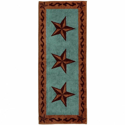 Turquoise Star Western Runner (7689372565736)