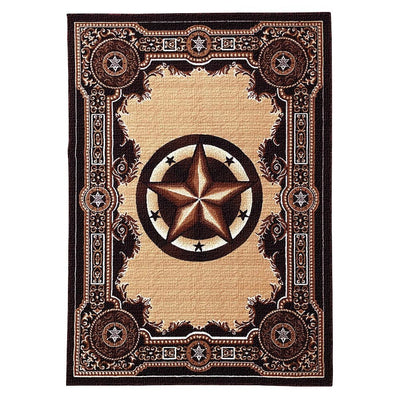 Western Traditions Black Theme Rug (7694710931688)