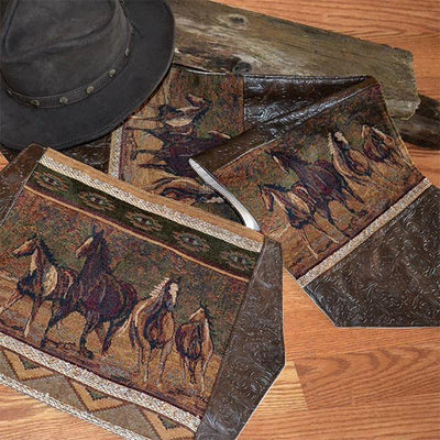 Western Wild Horses Table Runner (7694711390440)