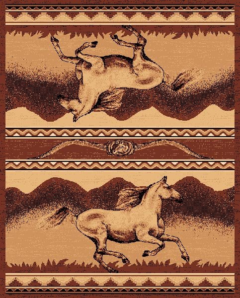 Wild Mountain Horse Area Rug (7694718009576)